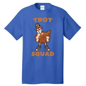 Dabbing Turkey Trot Squad Mask Funny Thanksgiving 2020 Gift Tall T-Shirt