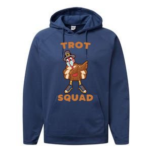 Dabbing Turkey Trot Squad Mask Funny Thanksgiving 2020 Gift Performance Fleece Hoodie