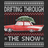 Drifting Through The Snow Ugly Christmas Sweater 15oz Campfire Ceramic Mug