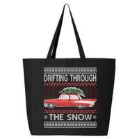 Drifting Through The Snow Ugly Christmas Sweater 25L Jumbo Tote