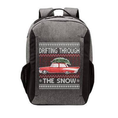 Drifting Through The Snow Ugly Christmas Sweater Vector Backpack