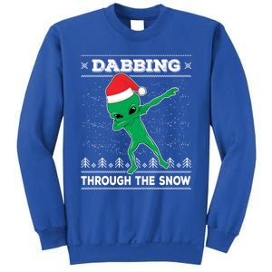 Dabbing Through The Snow Alien Santa Ugly Christmas Sweater Gift Sweatshirt