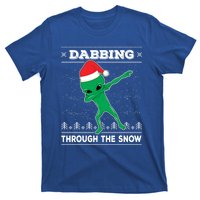 Dabbing Through The Snow Alien Santa Ugly Christmas Sweater Gift T-Shirt