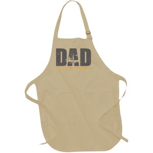 Dad The The Myth The Fishing Legend Funny Gift Full-Length Apron With Pockets