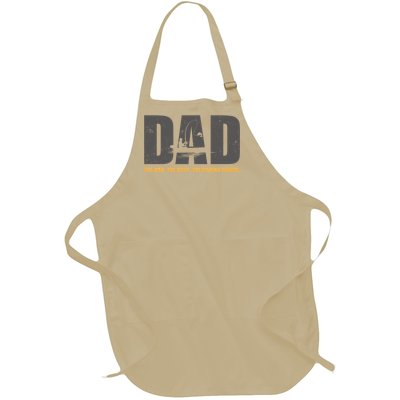 Dad The The Myth The Fishing Legend Funny Gift Full-Length Apron With Pockets