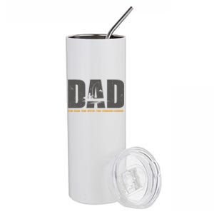 Dad The The Myth The Fishing Legend Funny Gift Stainless Steel Tumbler