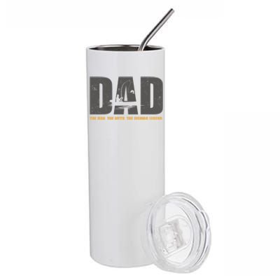 Dad The The Myth The Fishing Legend Funny Gift Stainless Steel Tumbler