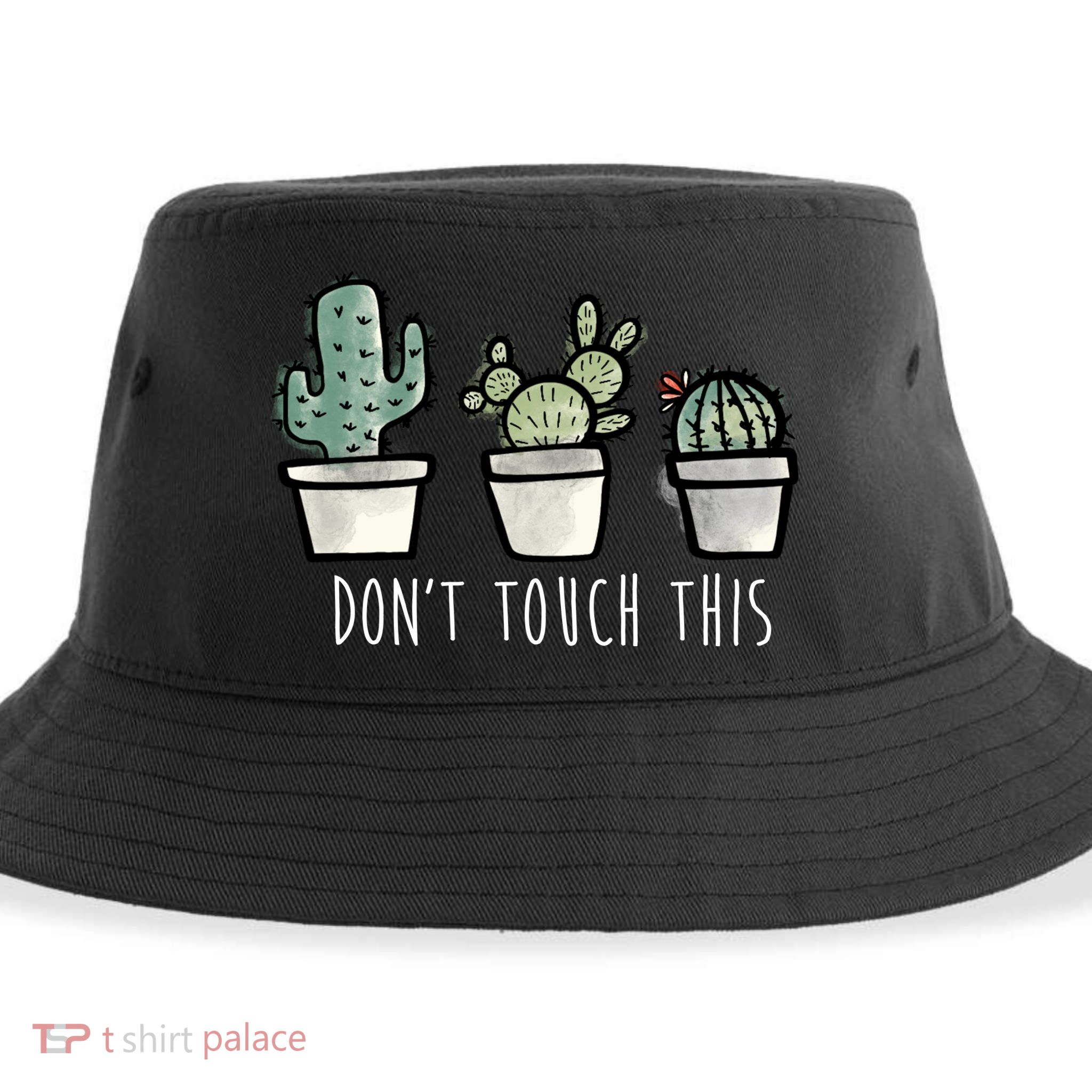 Don't Touch This Funny Cactus Sustainable Bucket Hat