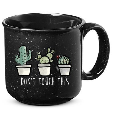 Don't Touch This Funny Cactus 15oz Campfire Ceramic Mug