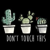Don't Touch This Funny Cactus 16 in Basic Backpack