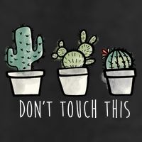 Don't Touch This Funny Cactus Golf Towel