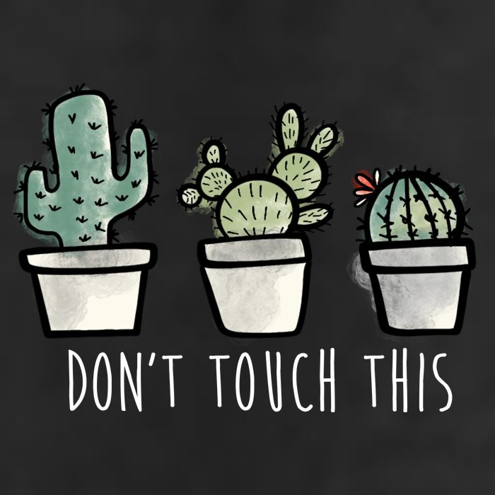 Don't Touch This Funny Cactus Golf Towel