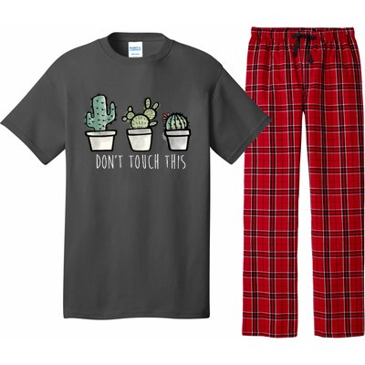 Don't Touch This Funny Cactus Pajama Set