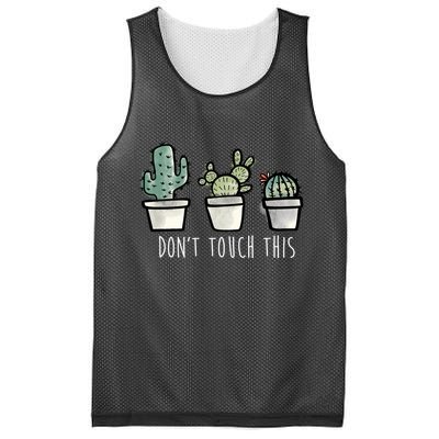 Don't Touch This Funny Cactus Mesh Reversible Basketball Jersey Tank