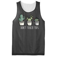 Don't Touch This Funny Cactus Mesh Reversible Basketball Jersey Tank