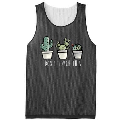 Don't Touch This Funny Cactus Mesh Reversible Basketball Jersey Tank