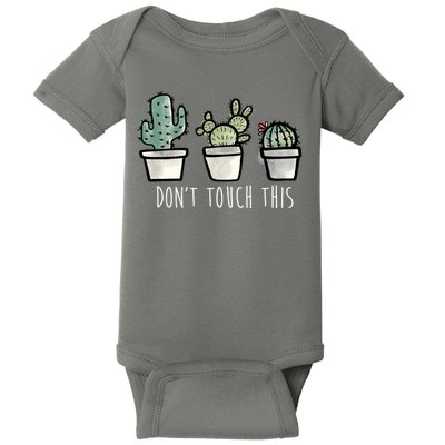 Don't Touch This Funny Cactus Baby Bodysuit