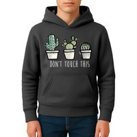 Don't Touch This Funny Cactus Kids Hoodie