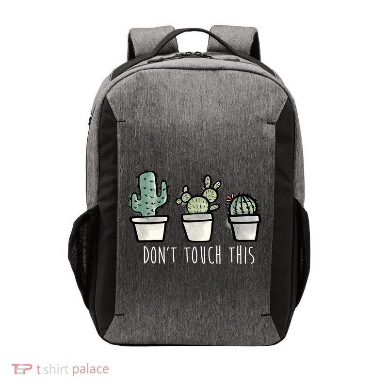 Don't Touch This Funny Cactus Vector Backpack