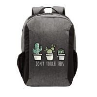 Don't Touch This Funny Cactus Vector Backpack