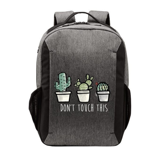 Don't Touch This Funny Cactus Vector Backpack