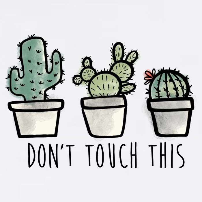 Don't Touch This Funny Cactus Garment-Dyed Sweatshirt