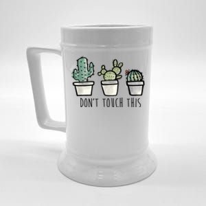 Don't Touch This Funny Cactus Beer Stein