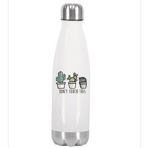 Don't Touch This Funny Cactus Stainless Steel Insulated Water Bottle