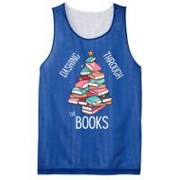 Dashing Through The Books Lover Christmas Tree Xmas Bookish Gift Mesh Reversible Basketball Jersey Tank