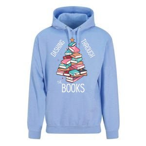 Dashing Through The Books Lover Christmas Tree Xmas Bookish Gift Unisex Surf Hoodie