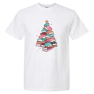 Dashing Through The Books Lover Christmas Tree Xmas Bookish Gift Garment-Dyed Heavyweight T-Shirt