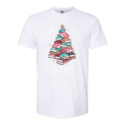 Dashing Through The Books Lover Christmas Tree Xmas Bookish Gift Softstyle® CVC T-Shirt