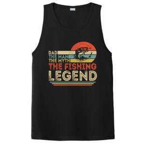 Dad The The Myth The Fishing Legend Cool Gift PosiCharge Competitor Tank