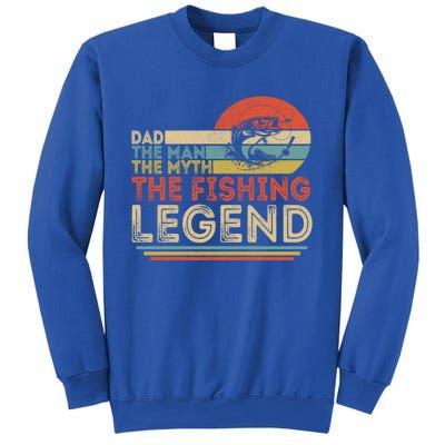 Dad The The Myth The Fishing Legend Cool Gift Sweatshirt