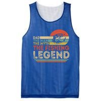 Dad The The Myth The Fishing Legend Cool Gift Mesh Reversible Basketball Jersey Tank