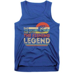 Dad The The Myth The Fishing Legend Cool Gift Tank Top