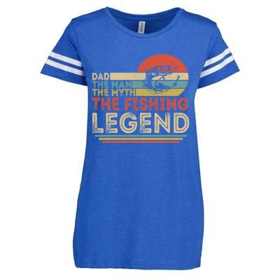 Dad The The Myth The Fishing Legend Cool Gift Enza Ladies Jersey Football T-Shirt