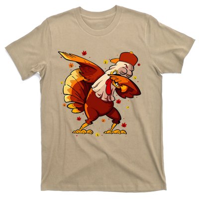 Dabbing Turkey Thanksgiving Day Pilgrim Funny Dab T-Shirt