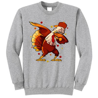 Dabbing Turkey Thanksgiving Day Pilgrim Funny Dab Sweatshirt