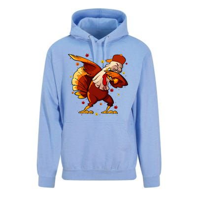 Dabbing Turkey Thanksgiving Day Pilgrim Funny Dab Unisex Surf Hoodie