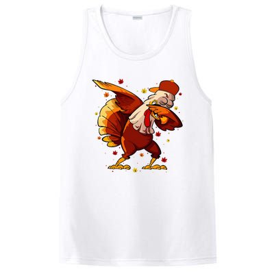 Dabbing Turkey Thanksgiving Day Pilgrim Funny Dab PosiCharge Competitor Tank