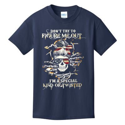 Don't Try To Figure Me Out I'm A Special Kind Of Twisted Kids T-Shirt