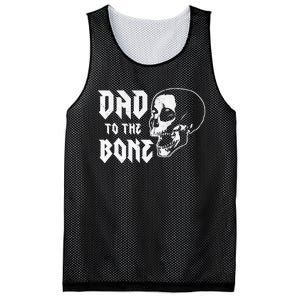 Dad To The Bone Funny Dad Joke Skull Fathers day Halloween Mesh Reversible Basketball Jersey Tank