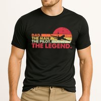 Dad The The Pilot The Legend Aviator Father Gift Cooling Performance Crew T-Shirt
