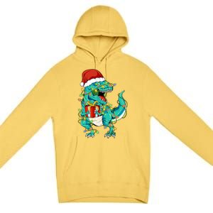 Dinosaur Trex Tree Christmas Sweater Xmas Pet Dino Trex Gift Premium Pullover Hoodie