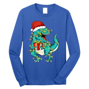 Dinosaur Trex Tree Christmas Sweater Xmas Pet Dino Trex Gift Long Sleeve Shirt