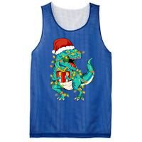 Dinosaur Trex Tree Christmas Sweater Xmas Pet Dino Trex Gift Mesh Reversible Basketball Jersey Tank