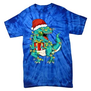 Dinosaur Trex Tree Christmas Sweater Xmas Pet Dino Trex Gift Tie-Dye T-Shirt