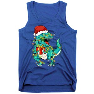 Dinosaur Trex Tree Christmas Sweater Xmas Pet Dino Trex Gift Tank Top