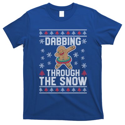 Dabbing Through The Snow Gingerbread Christmas Dab Dance Funny Gift T-Shirt